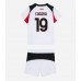 AC Milan Youssouf Fofana #19 Bortedraktsett Barn 2025-26 Kortermet (+ Korte bukser)